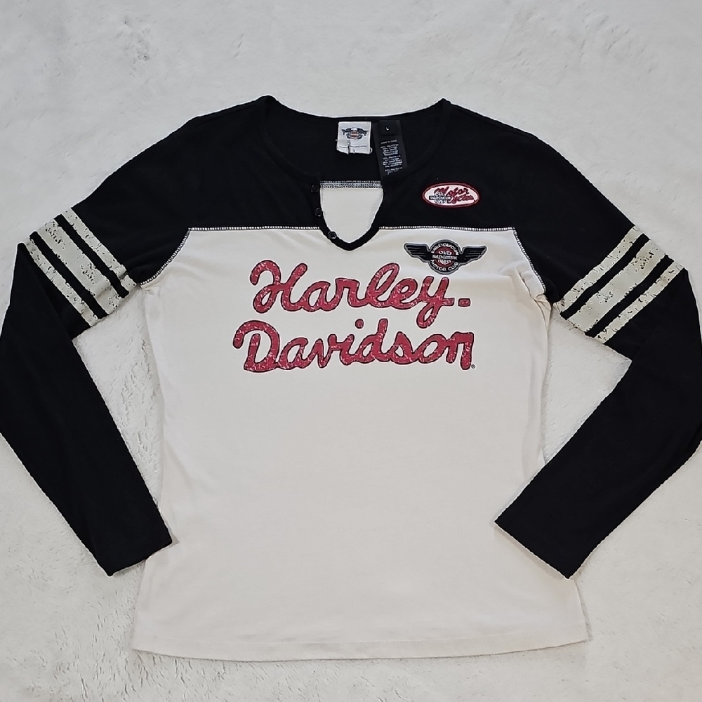 Long Sleeve Harley Davidson Tee Shirt